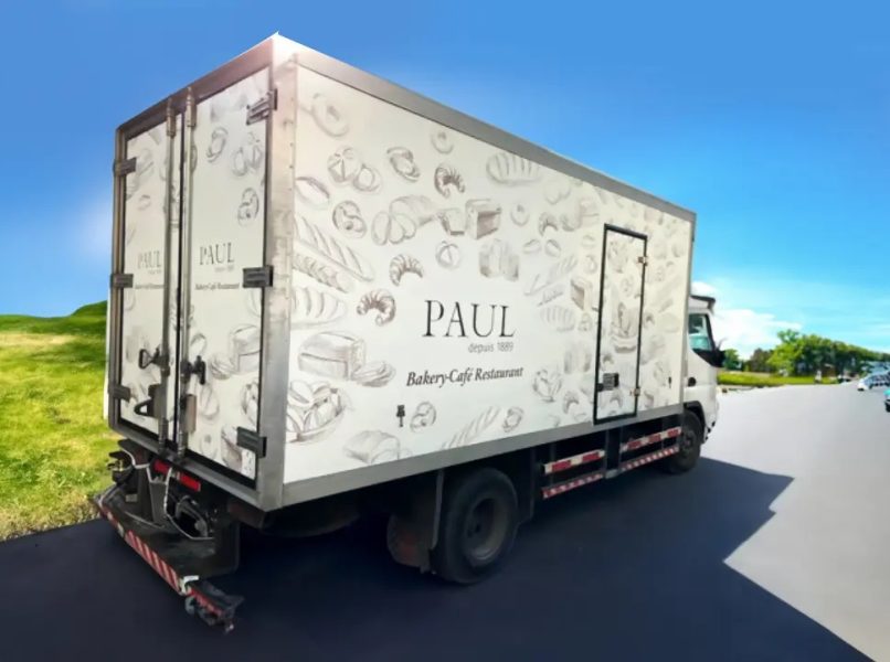 Advertising Agency for Brands Middle East White Truck Wrap