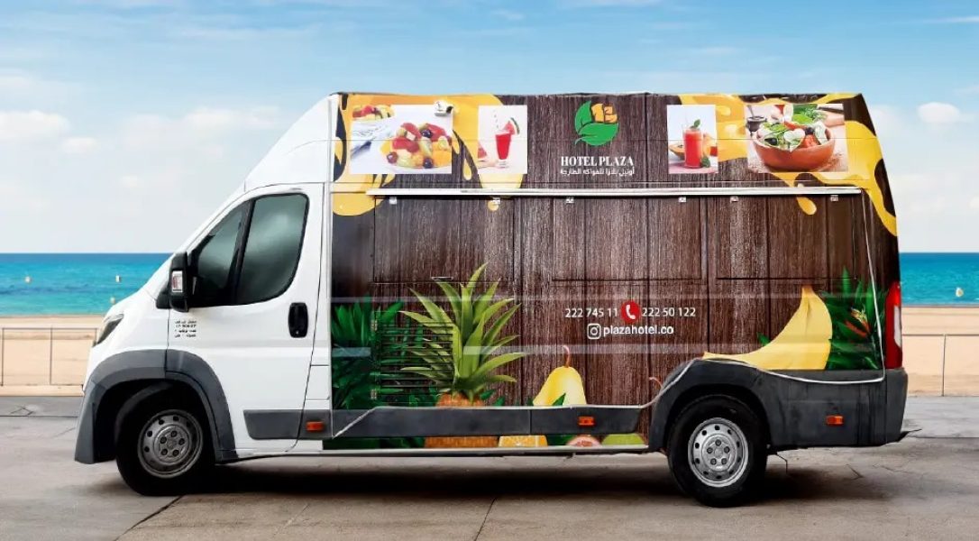 High-Impact Advertising Agency Middle East Food Van Wrap
